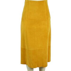 Elizabeth And James Suede A-Line Midi Skirt